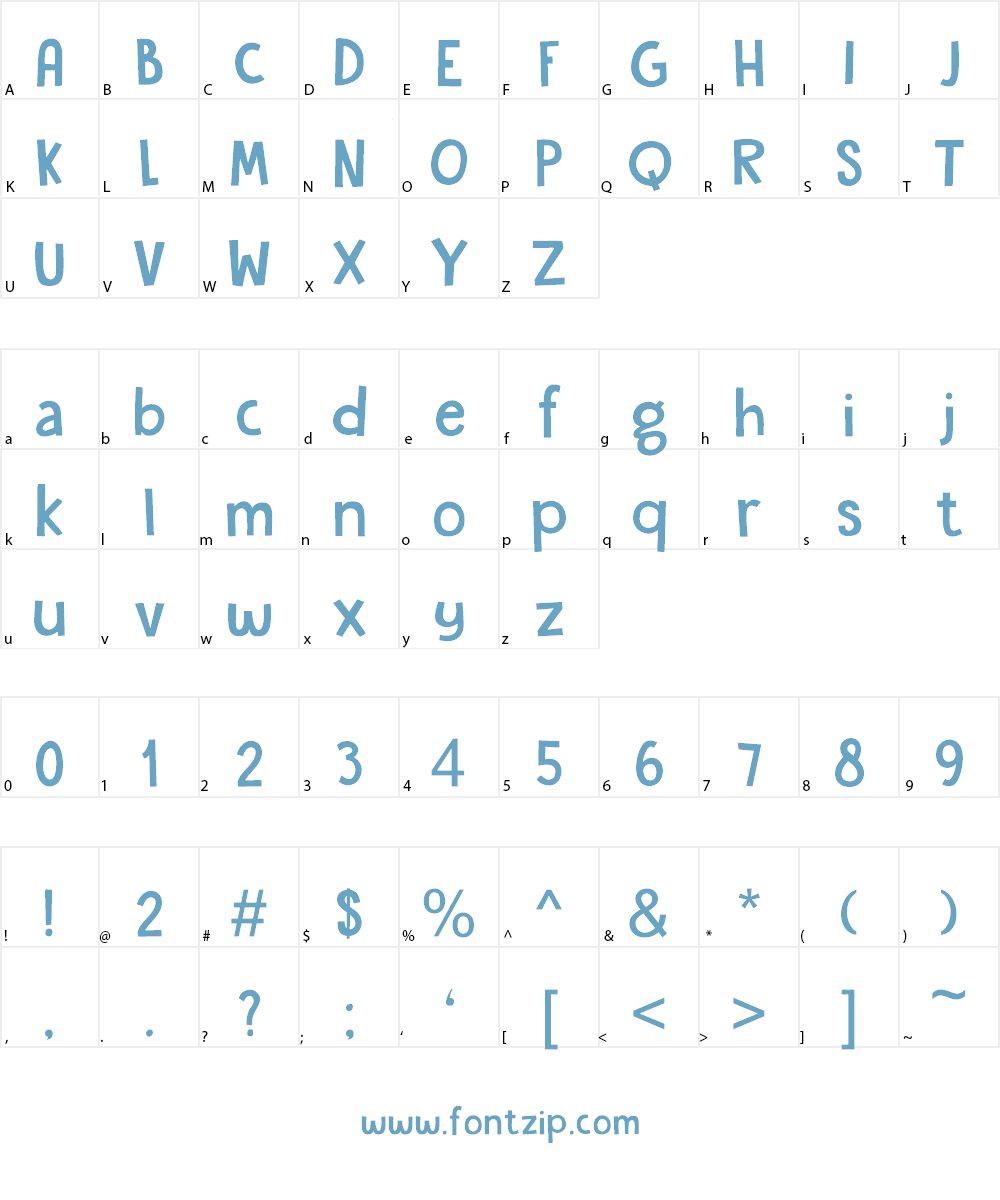 DK Garden Gnome Font Character